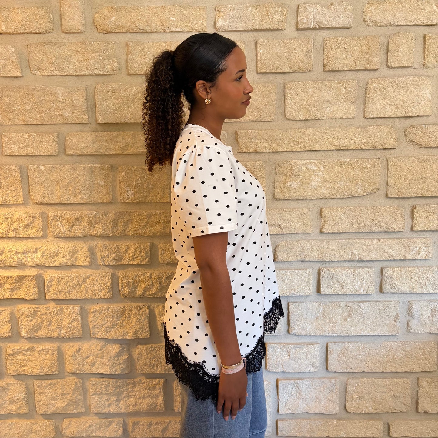 T-shirt "Julia" à Pois