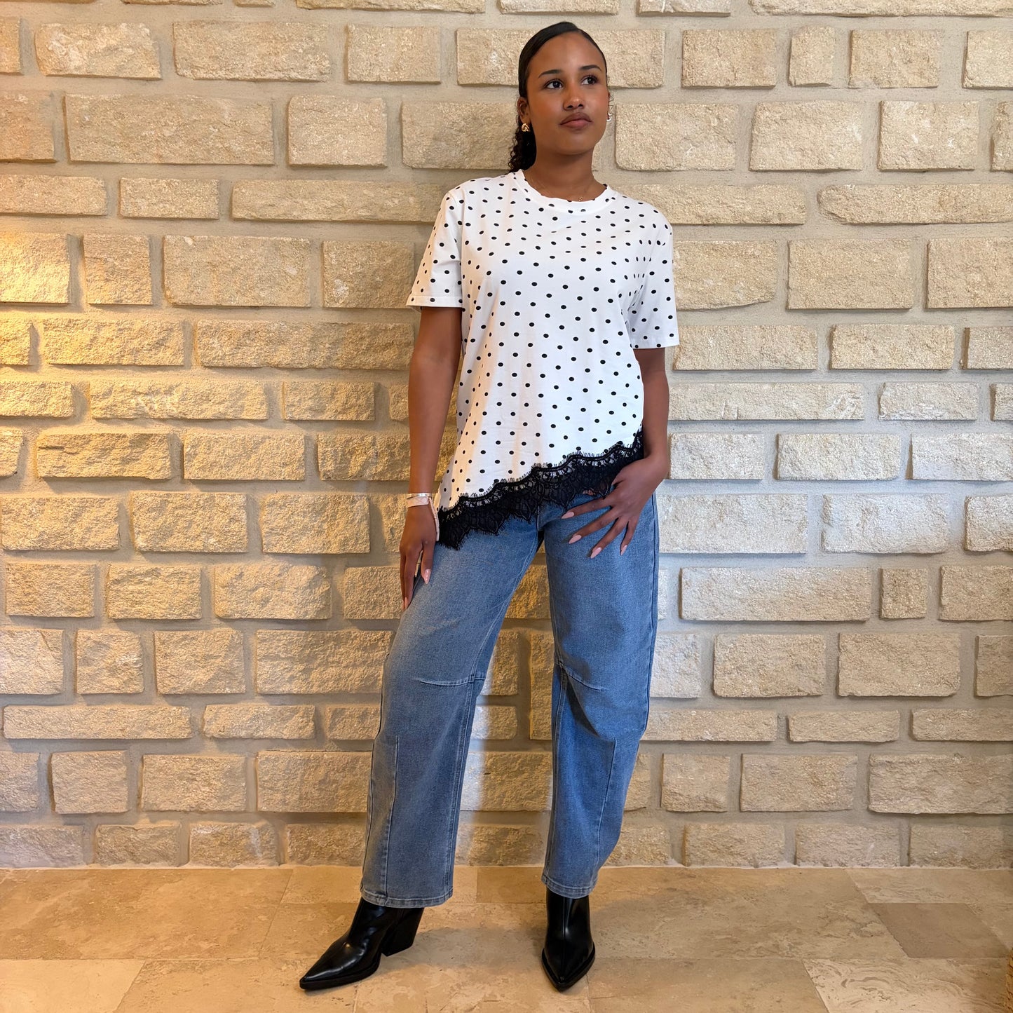 T-shirt "Julia" à Pois