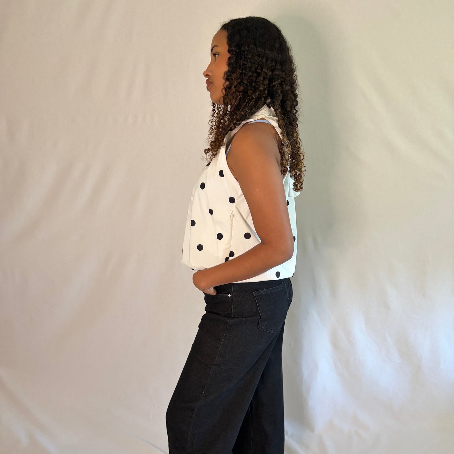 Blouse "Milla" Blanche à Pois