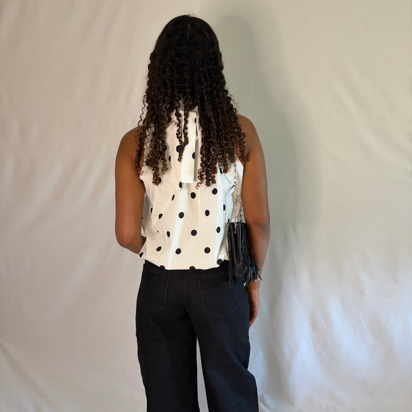 Blouse "Milla" Blanche à Pois