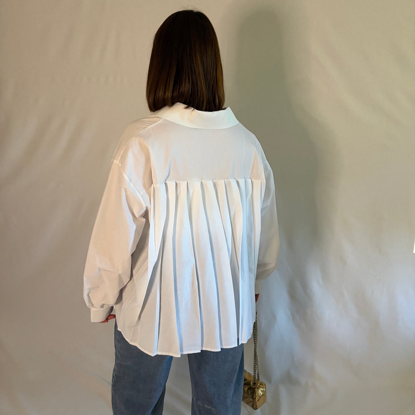 Chemise "Ava" Dos Plissé