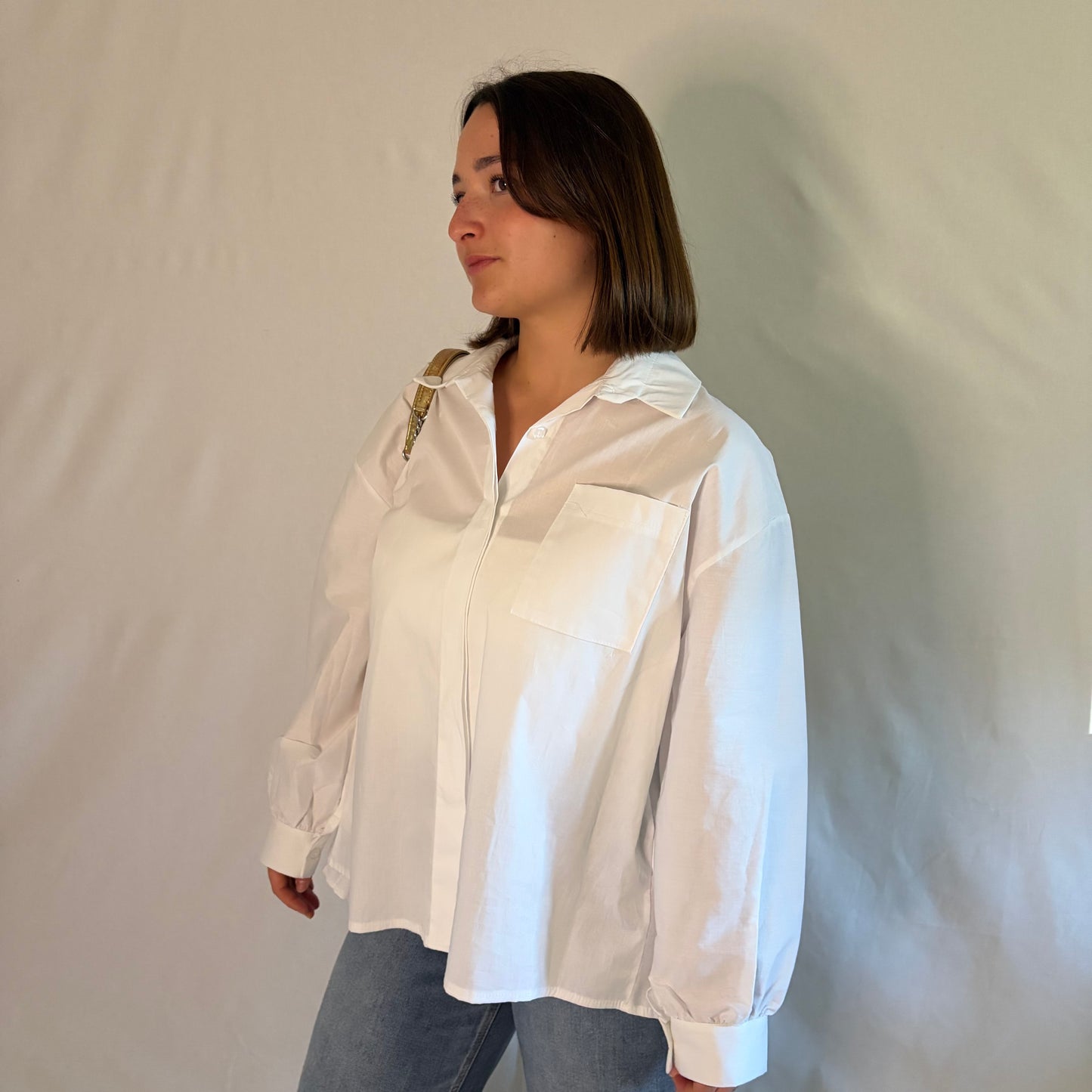 Chemise "Ava" Dos Plissé