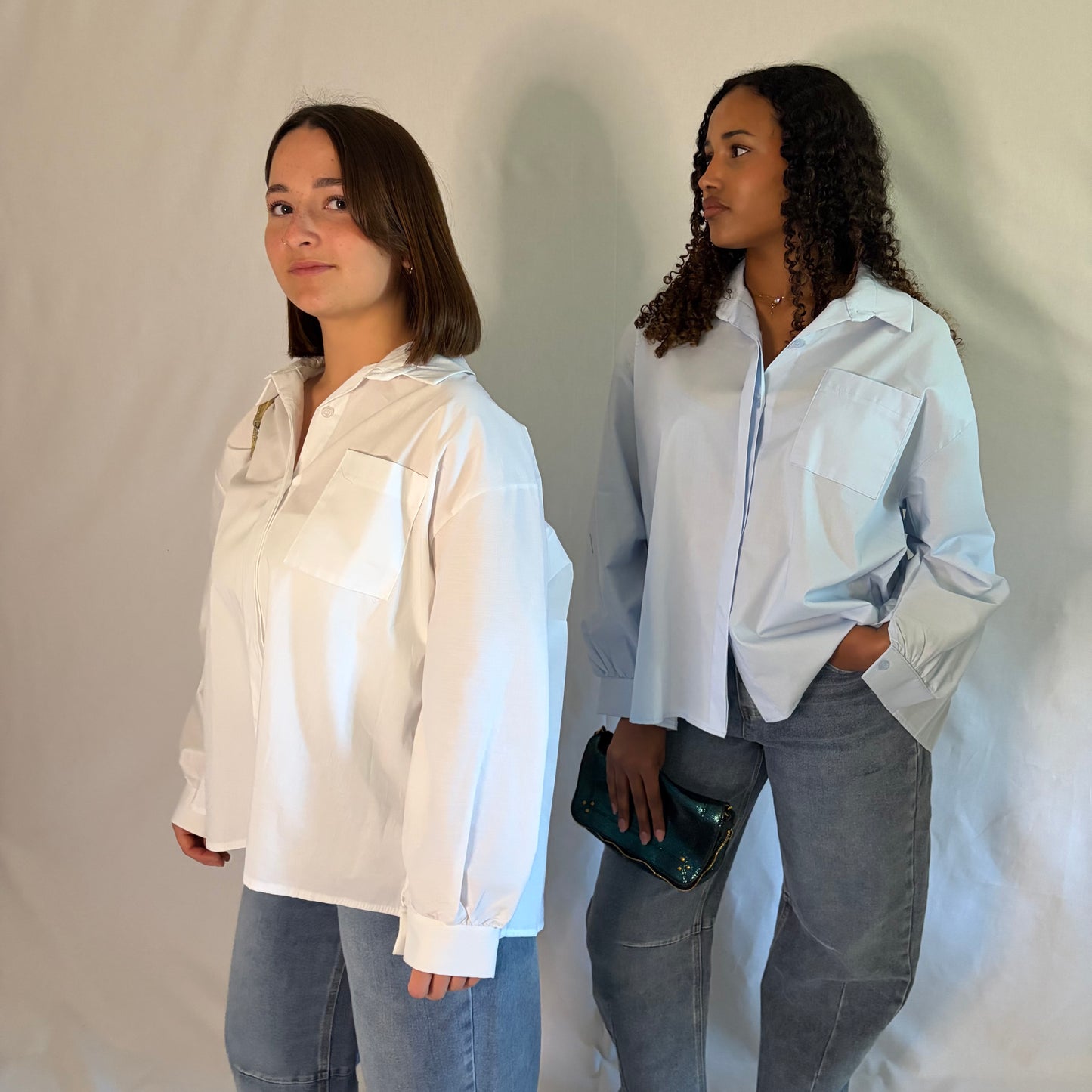 Chemise "Ava" Dos Plissé