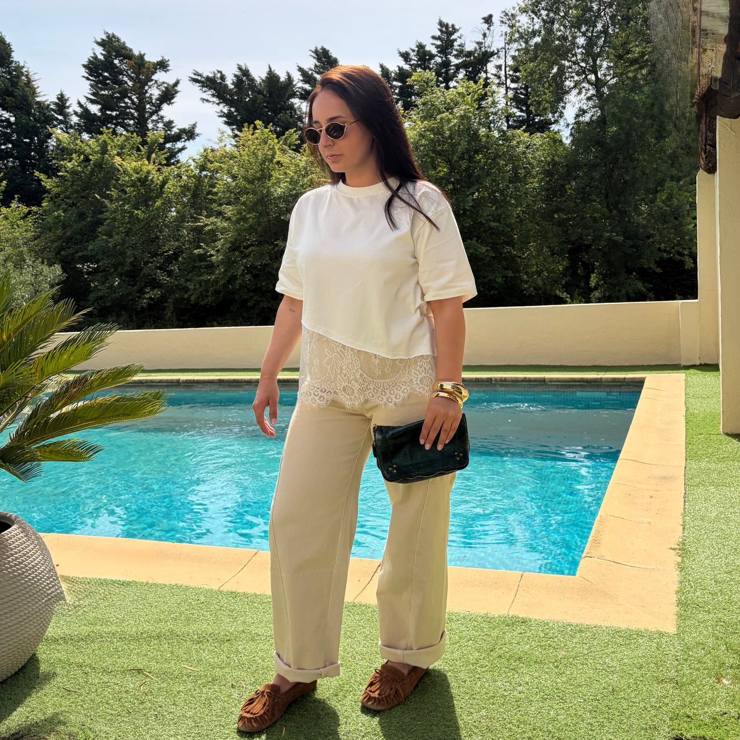 T-shirt "Romane" Blanc