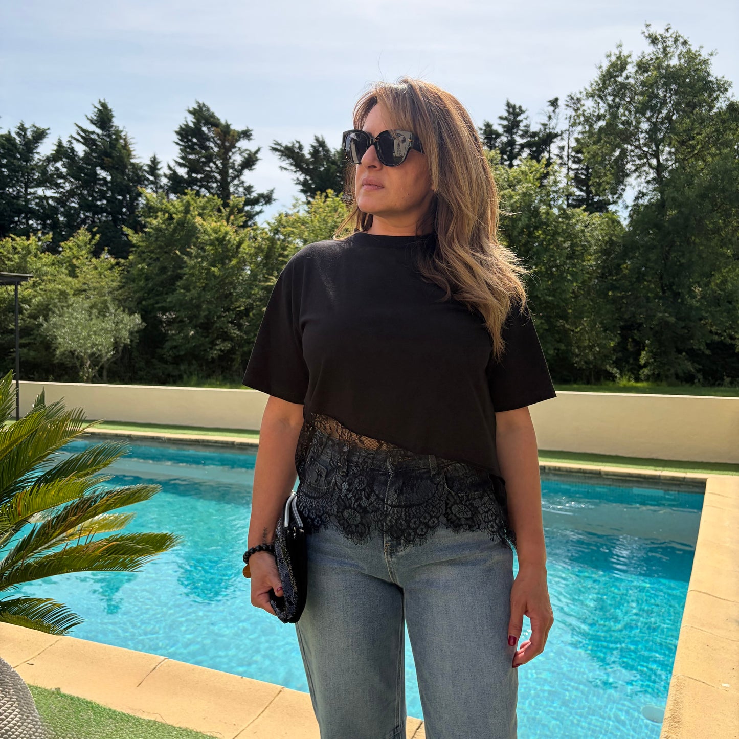 T-shirt "Romane" Noir
