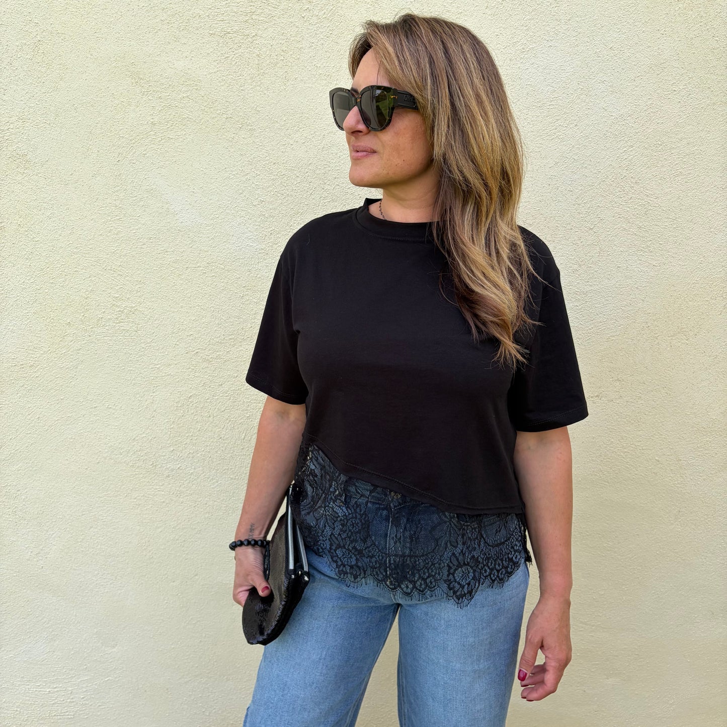 T-shirt "Romane" Noir