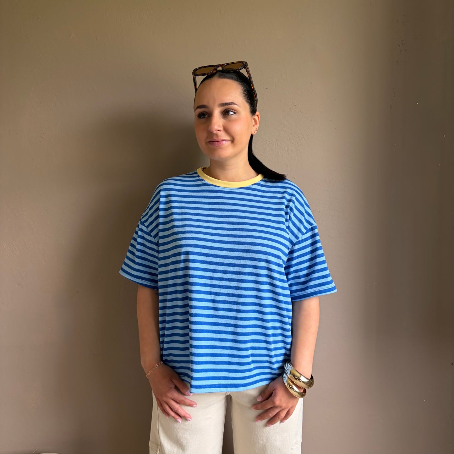 T-shirt "Juliette" Bleu Roi